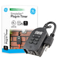 GE-branded myTouchSmart SimpleSet 1-Outlet Outdoor/Indoor Digital Plug-in Timer