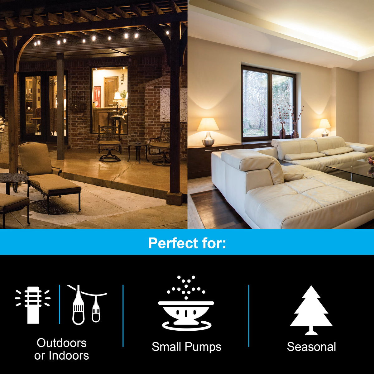 GE-branded myTouchSmart SimpleSet 1-Outlet Outdoor/Indoor Digital Plug-in Timer