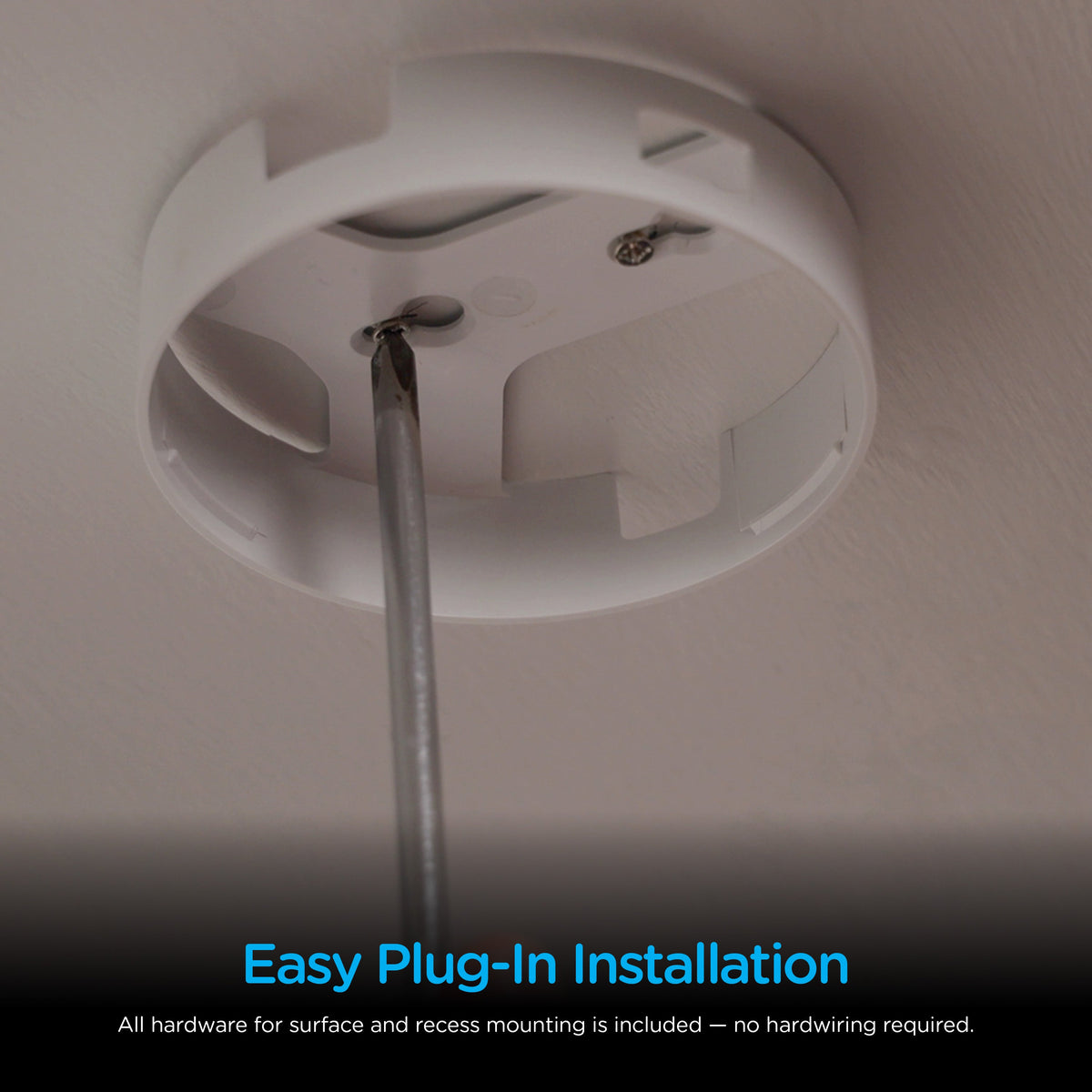Enbrighten Color Changing Cabinet Puck Lights Plug-In, White