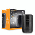 GE Desktop Power Hub, 2 USB-A, 2 USB-C, 5ft. cord, black
