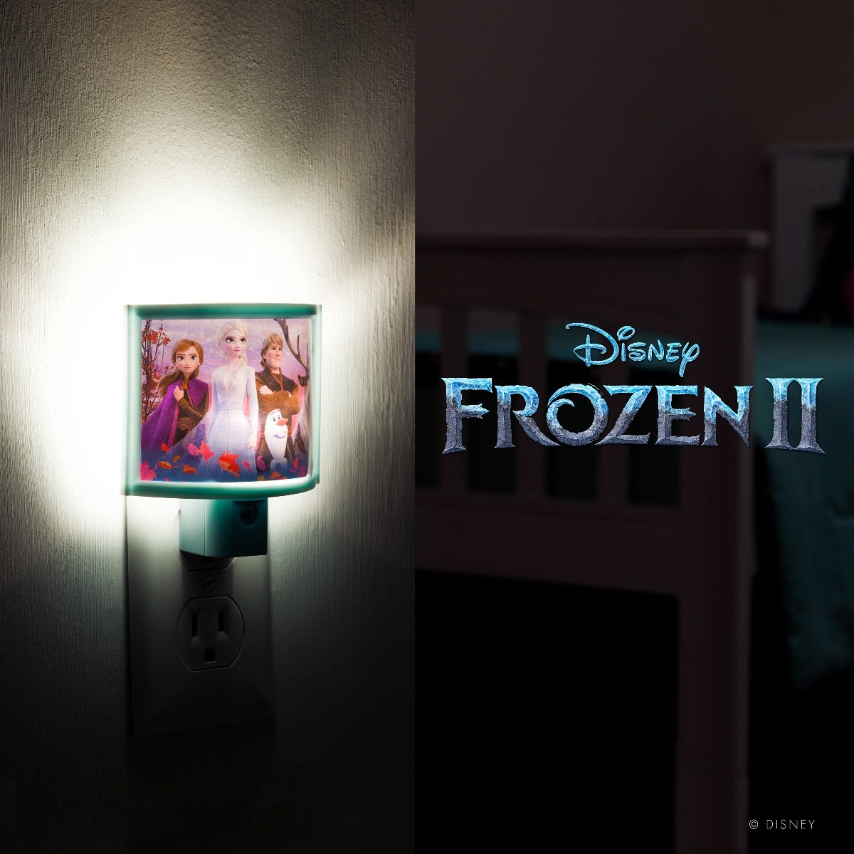 Disney Frozen II Wrap Shade LED Night Light, Blue