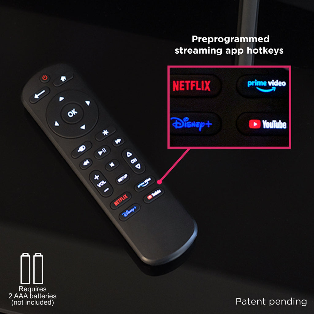 GE OneTouch Replacement Remote Control, Backlit, Black