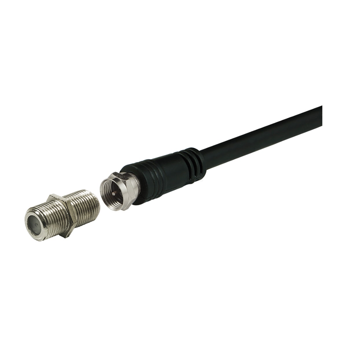 GE Coaxial Cable Extension Adapter, 2 Pack, Silver