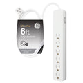 GE UltraPro 6-Outlet 6ft. Surge Protector, White