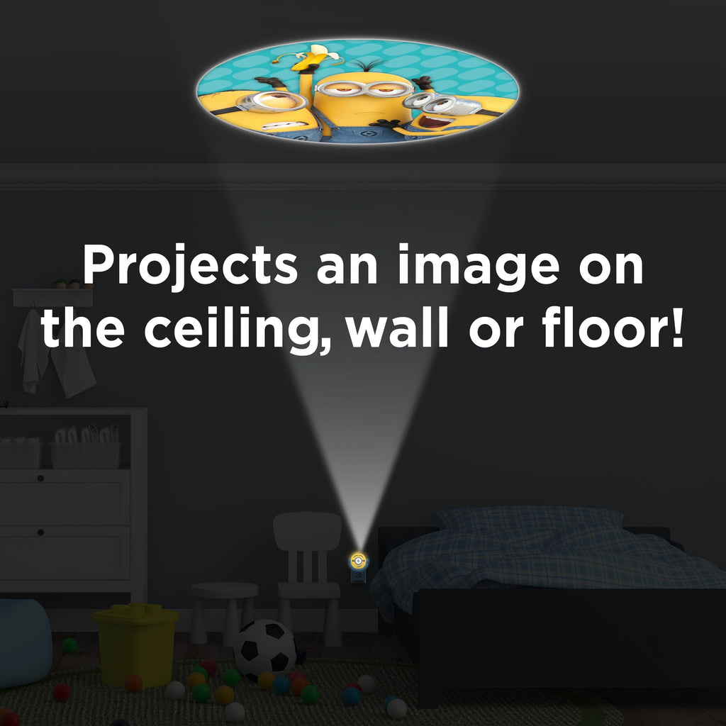 Universal Minions Projectables Light Sensing LED Night Light, Blue
