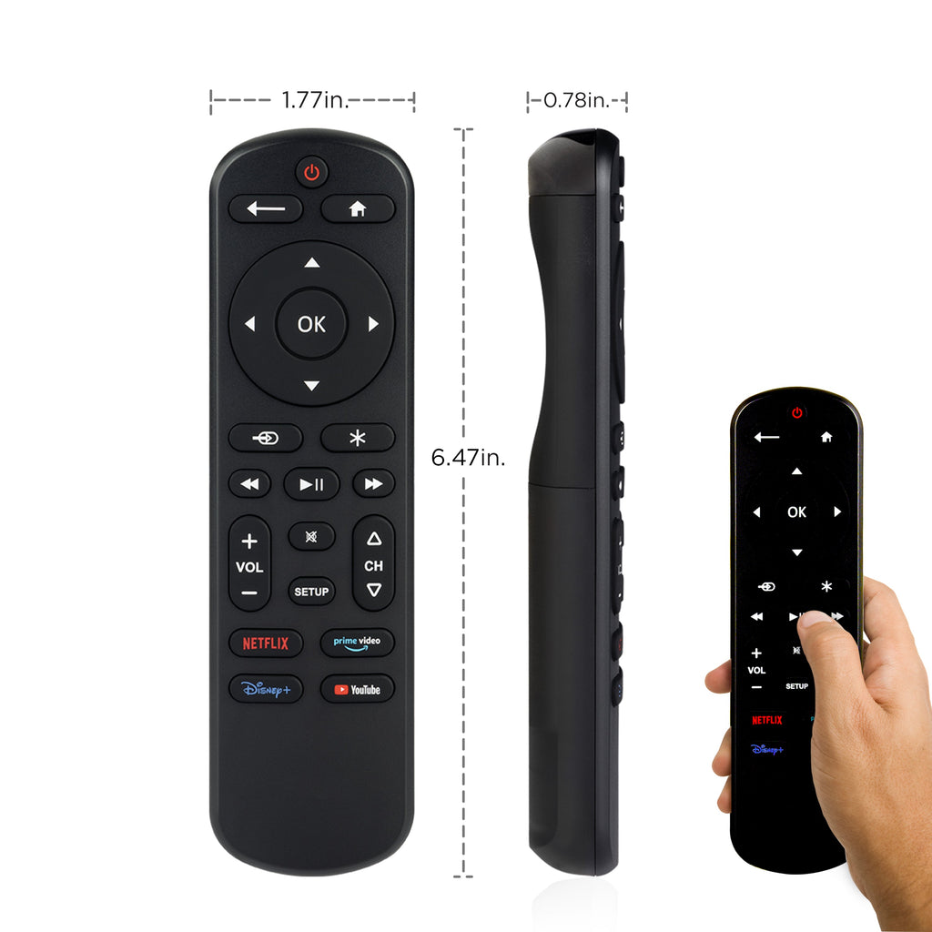 UltraPro OneTouch Streaming Replacement Remote for Smart TVs, Backlit