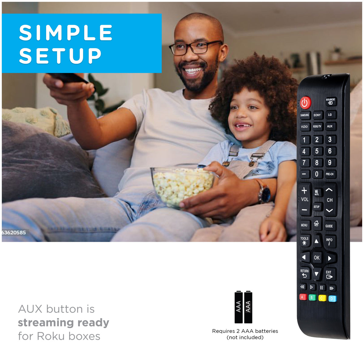 UltraPro Replacement Remote Control, One Touch Classic, 2 Pack, Black