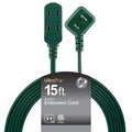 GE-branded UltraPro 3-Outlet Polarized Extension Cord, 15ft., Indoor, Green