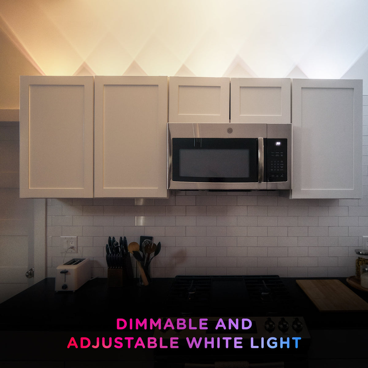 Enbrighten Indoor Accent Spectrum String Wall Lights, 8ft., 6LEDs, White