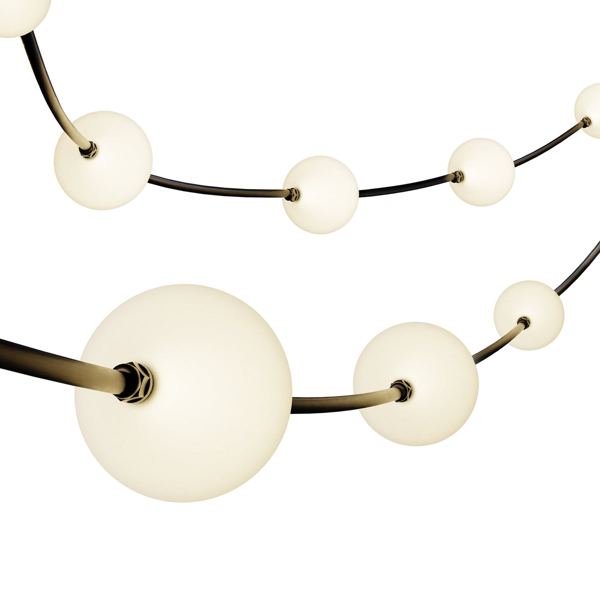 Enbrighten Warm White Globe String Lights 12 Bulbs, 44ft.