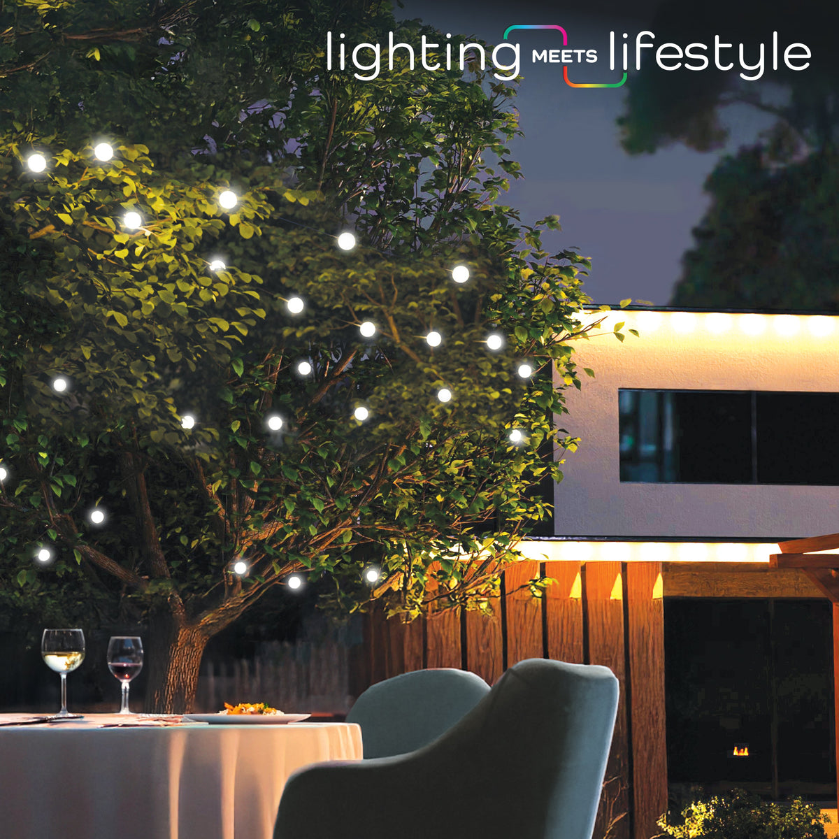 Enbrighten Warm White Globe String Lights 12 Bulbs, 44ft.