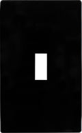 UltraPro Screwless Toggle Switch Wallplate, Black