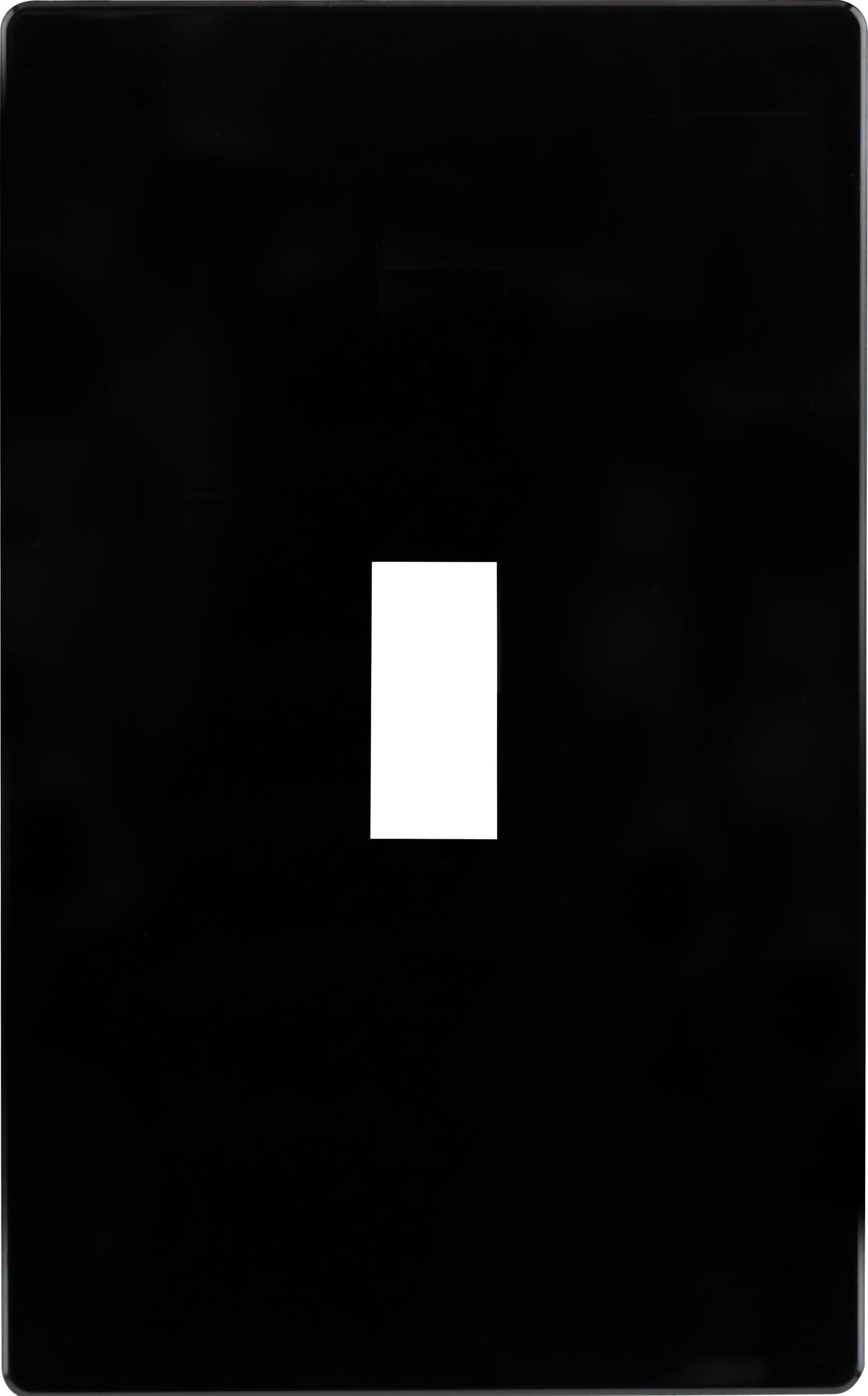 UltraPro Screwless Toggle Switch Wallplate, Black