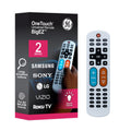 GE OneTouch Streaming Replacement Remote Control, Backlit With Big Button, White