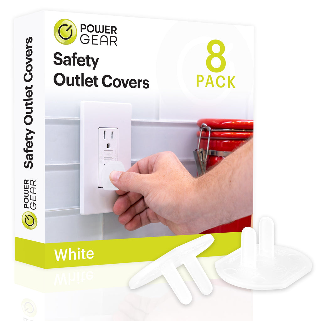 Power Gear Safety Outlet Covers, 30 Pack, White