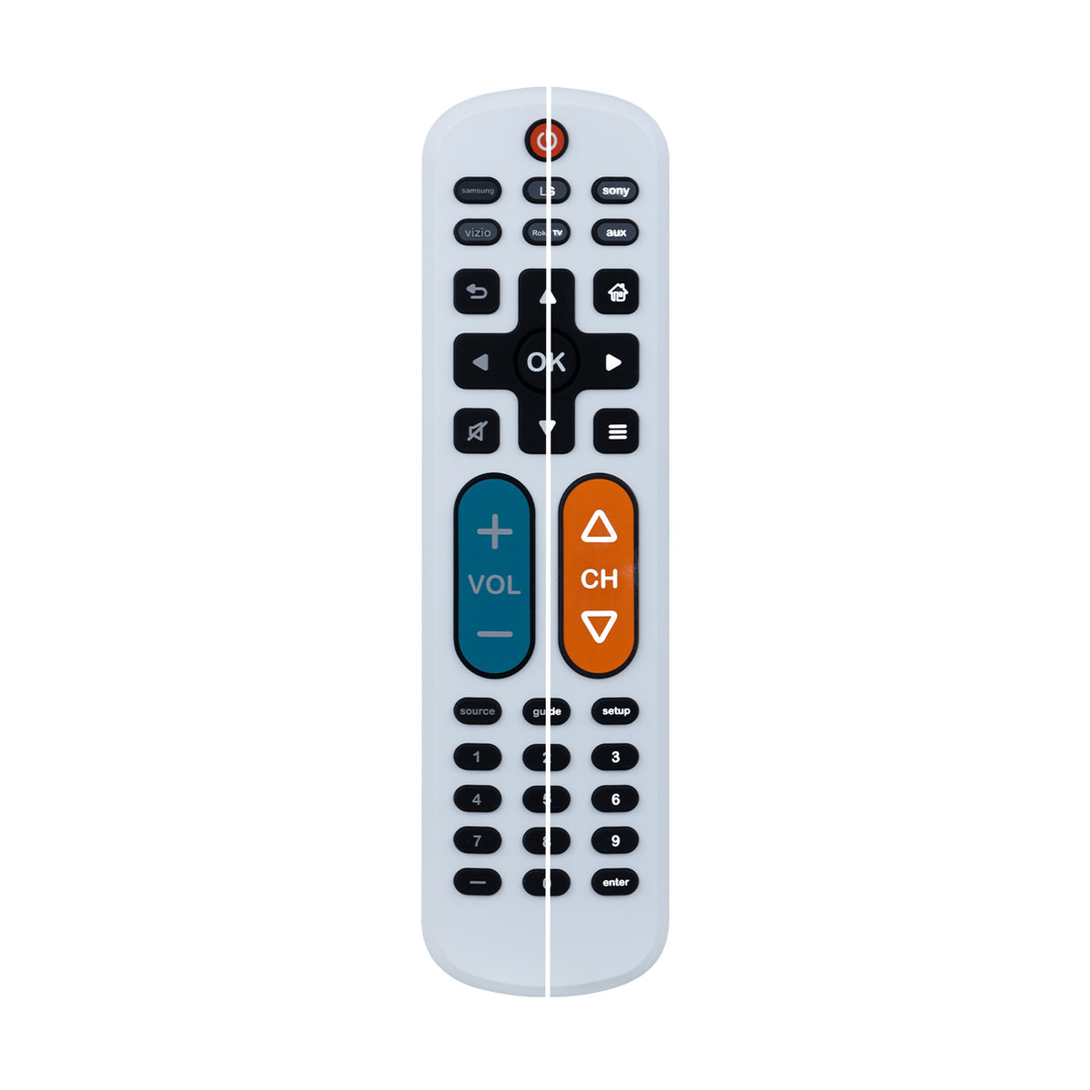 UltraPro 2-Device OneTouch Replacement Universal Remote, Backlit With Big Button