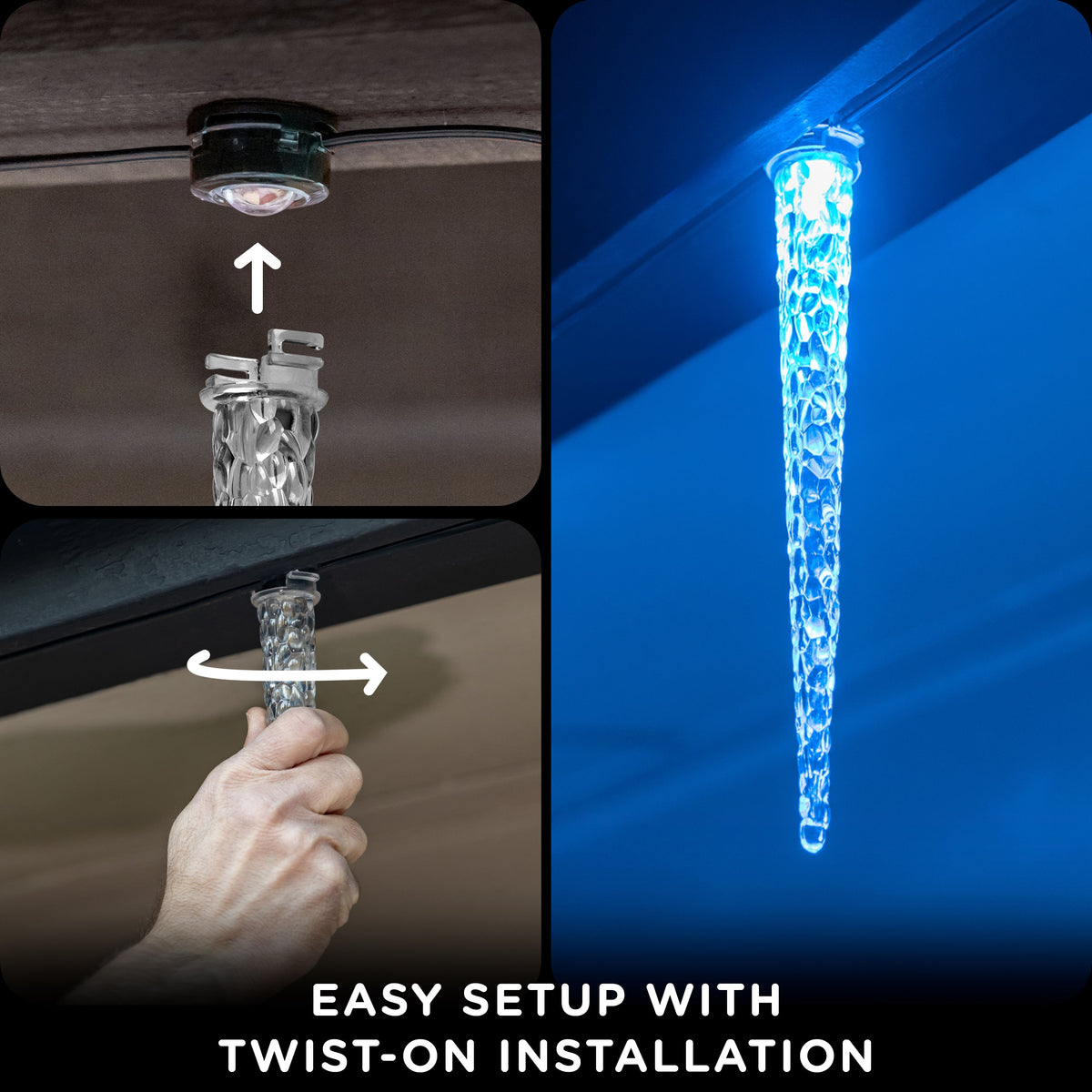 Enbrighten VIBE Eternity Eave Lights Icicle Accessories, 12 Pack