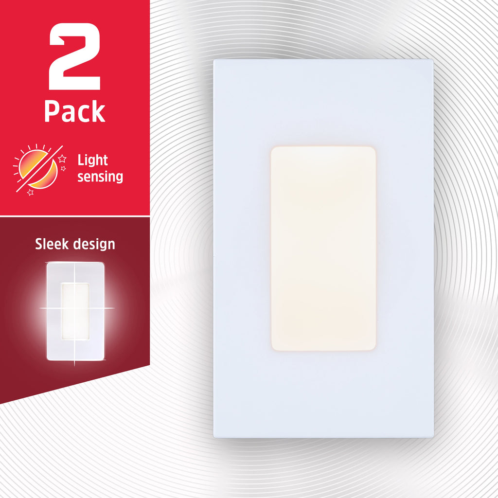 Energizer SlimLine CoverLite LED Night Light, 2 Pack