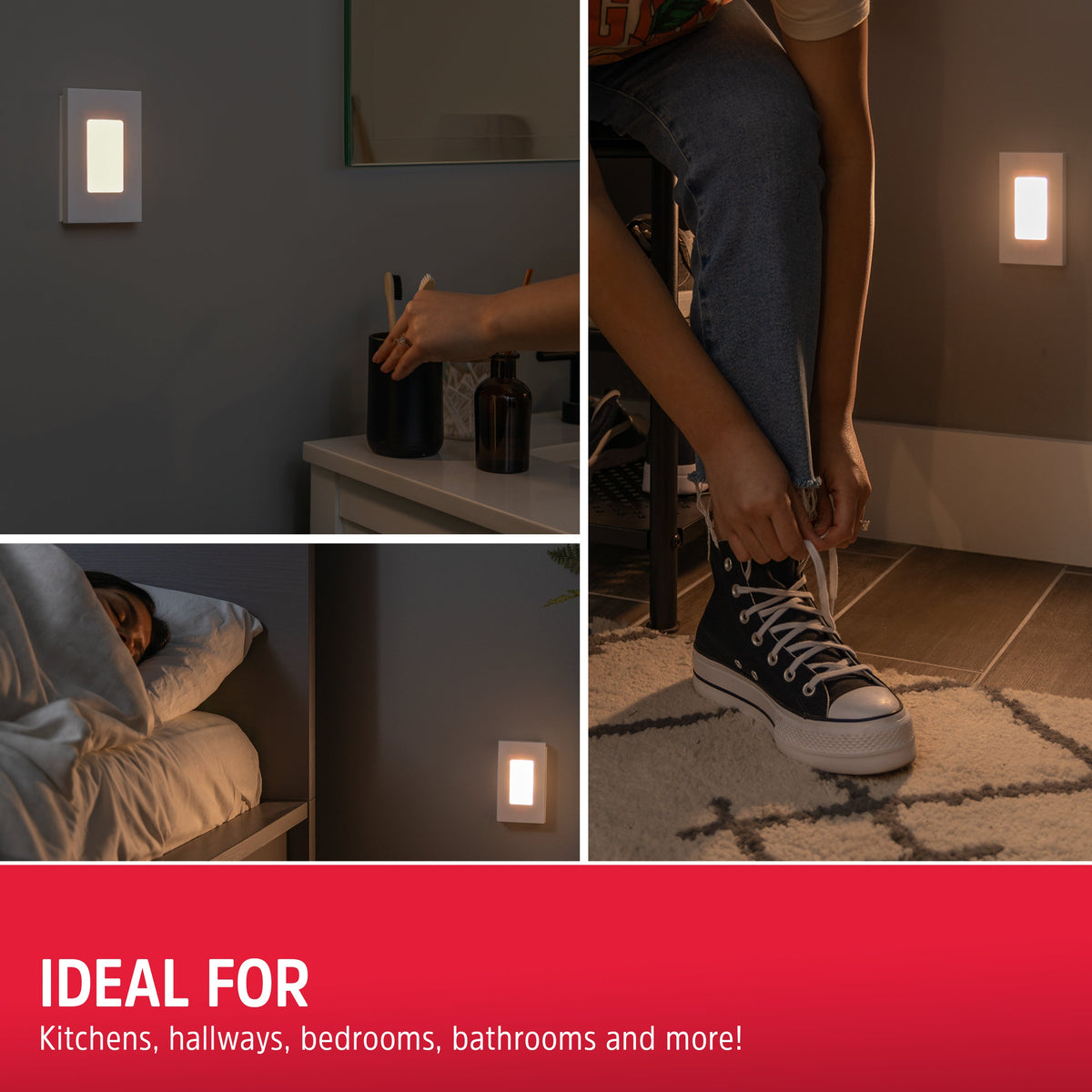 Energizer SlimLine CoverLite LED Night Light, 2 Pack