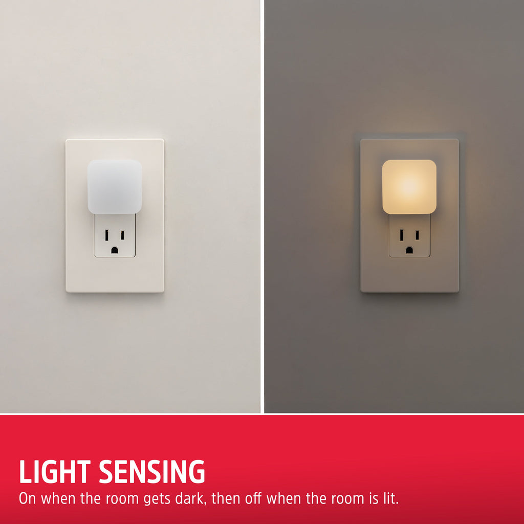 Energizer Mini Square LED Night Light, 4 Pack