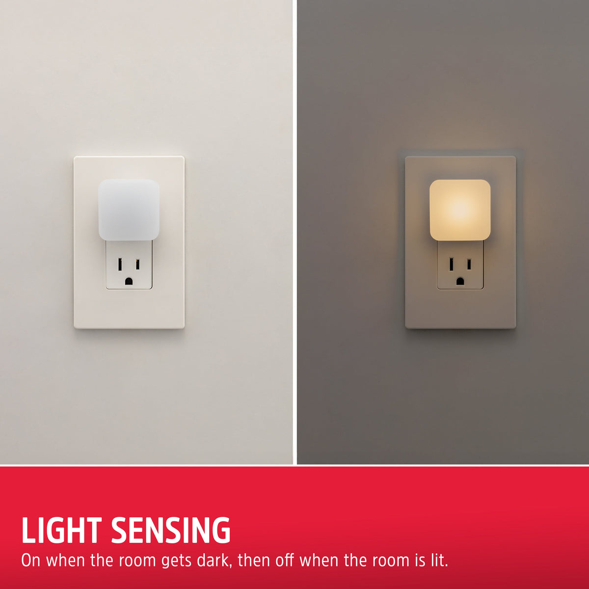 Energizer Mini Square LED Night Light, 4 Pack