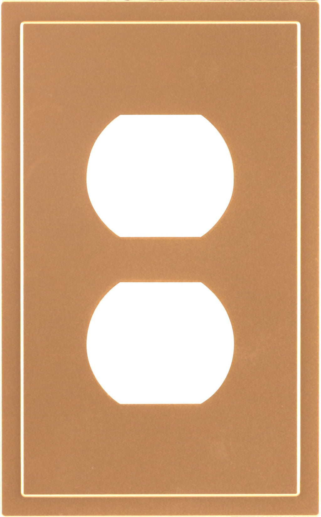 UltraPro Screwless Duplex Receptacle Wallplate, Brushed Bronze