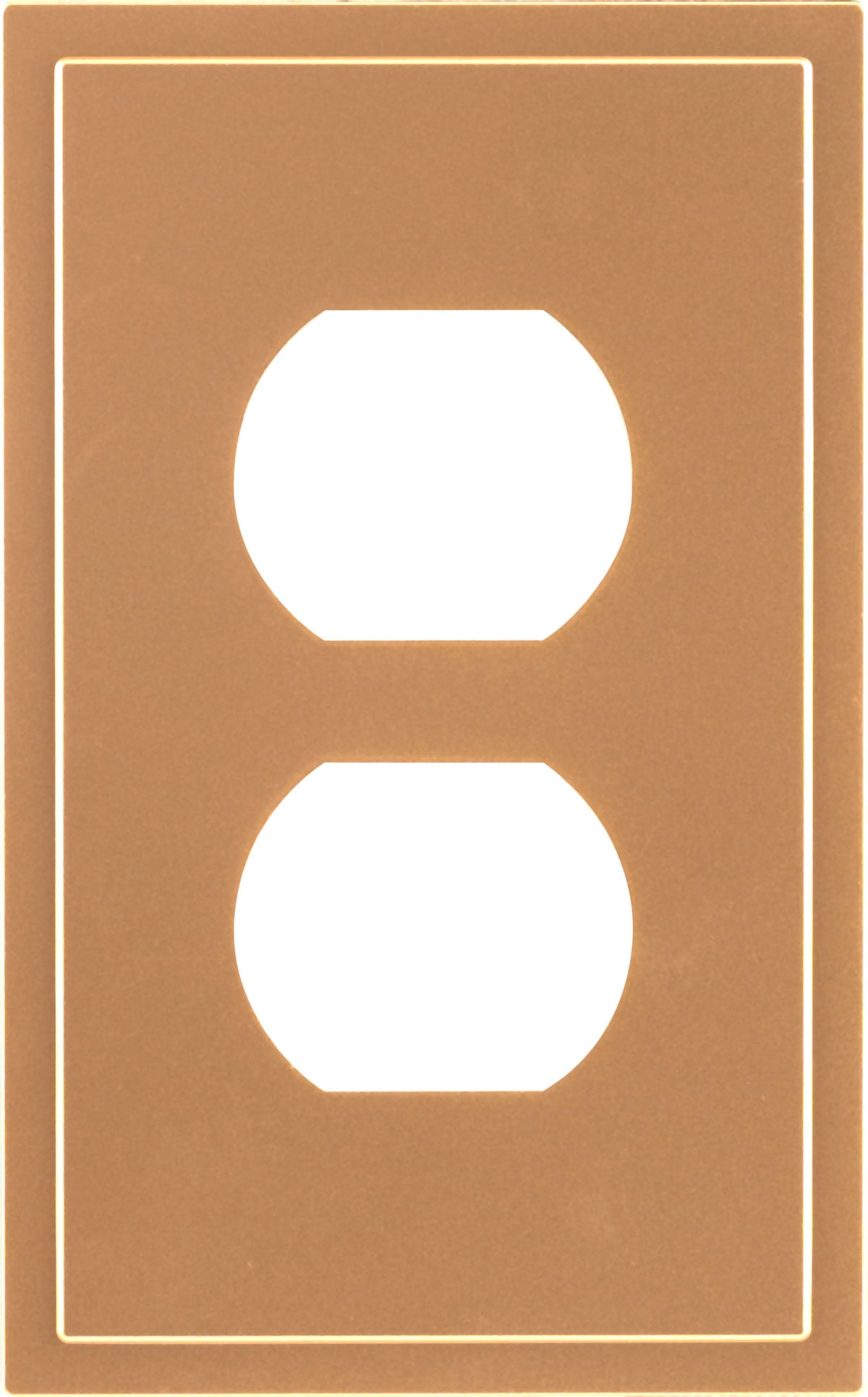 UltraPro Screwless Duplex Receptacle Wallplate, Brushed Bronze