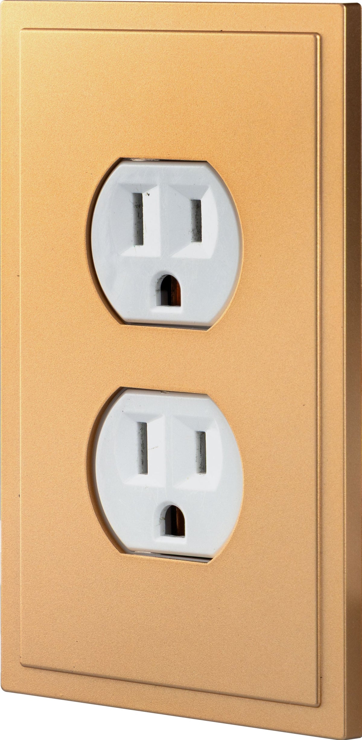 UltraPro Screwless Duplex Receptacle Wallplate, Brushed Bronze