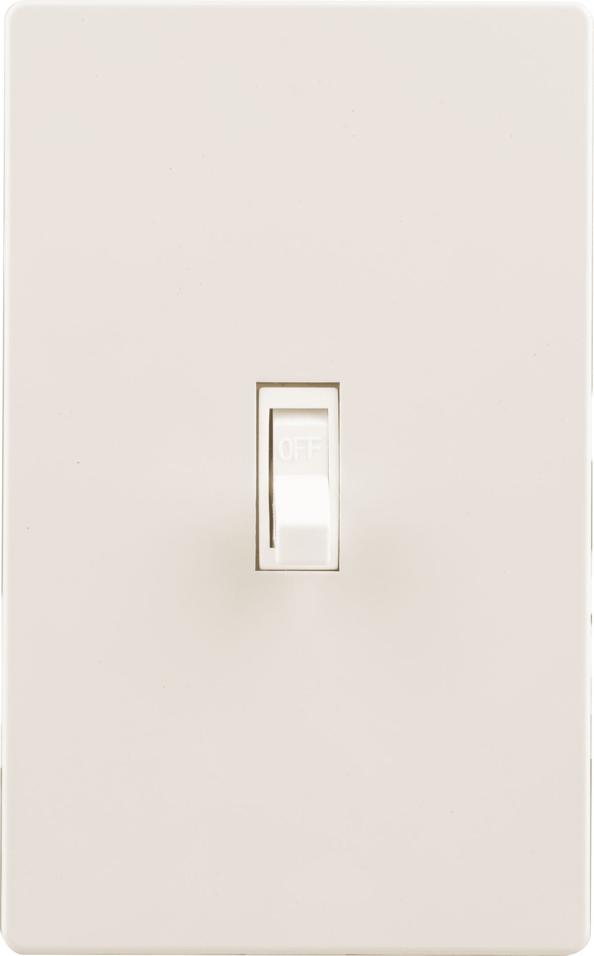 UltraPro Screwless Toggle Switch Wallplate, Light Almond