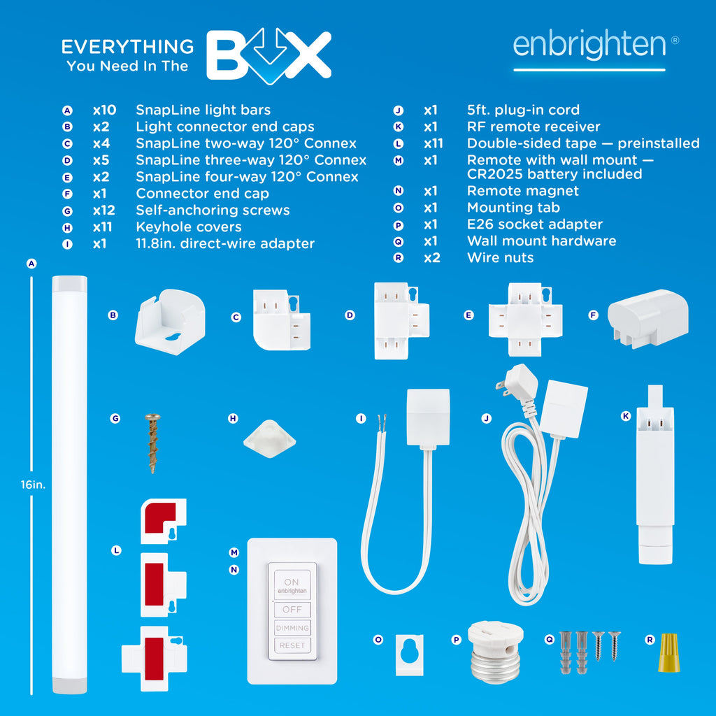 Enbrighten UltraBrite Rex Lights, 10 Light Bars