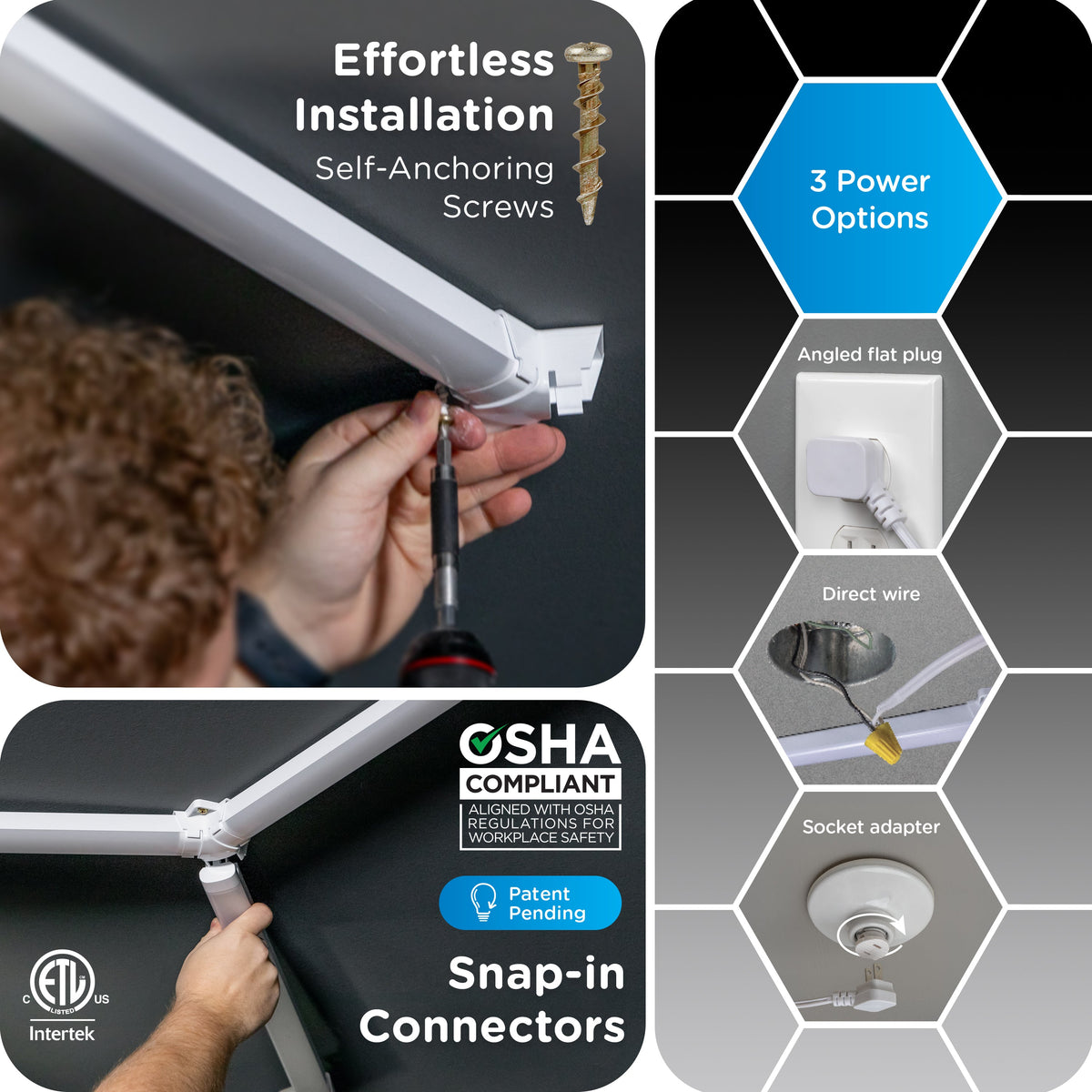 Enbrighten UltraBrite Hex Lights, 24 Light Bars
