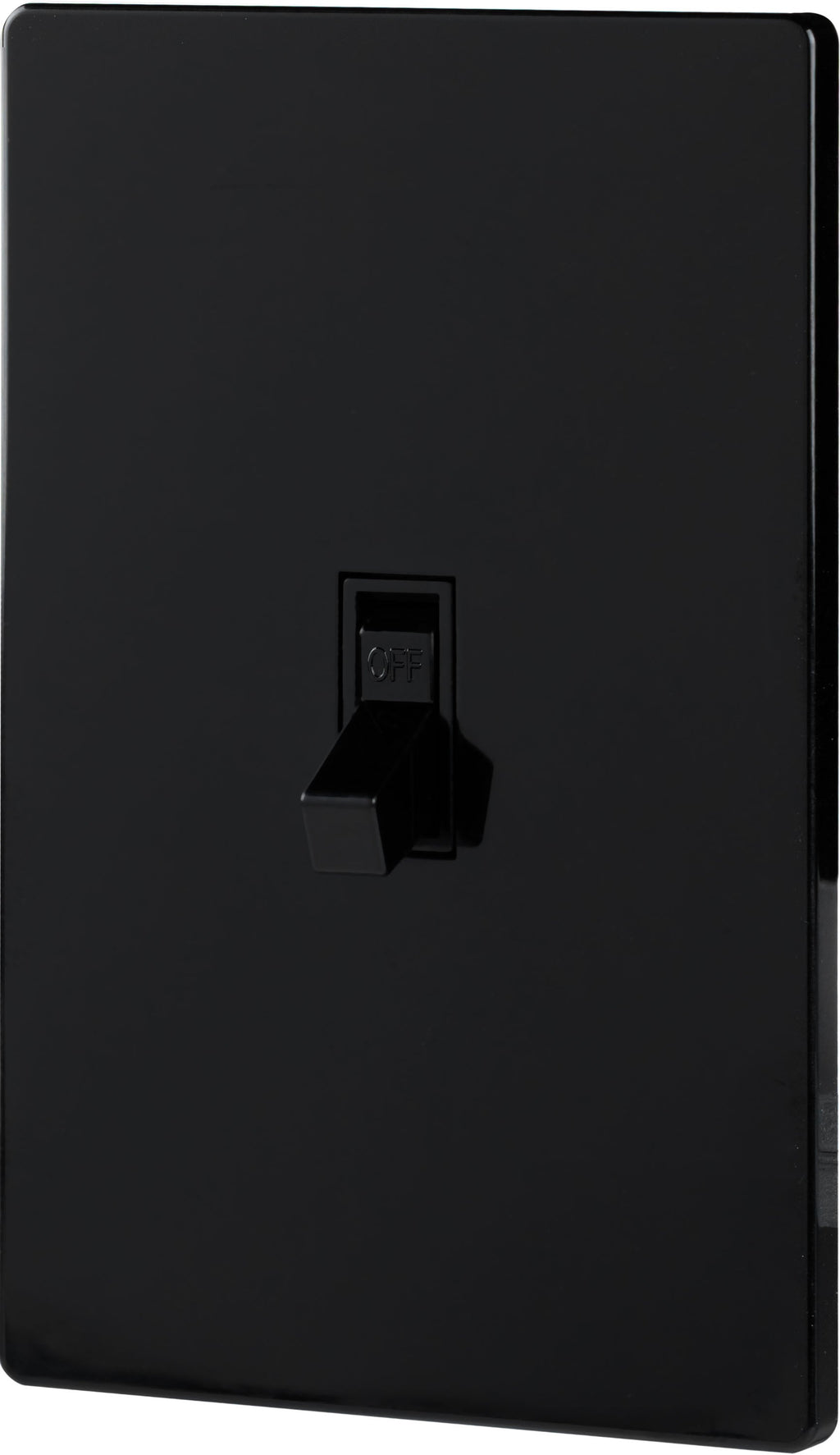 GE UltraPro Heavy-Duty Grounding Toggle Switch, Black