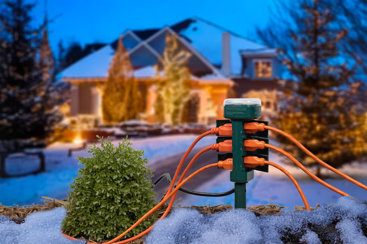 UltraPro 6-Outlet Outdoor Yard Stake Timer