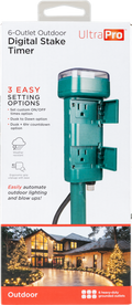 UltraPro 6-Outlet Outdoor Yard Stake Timer