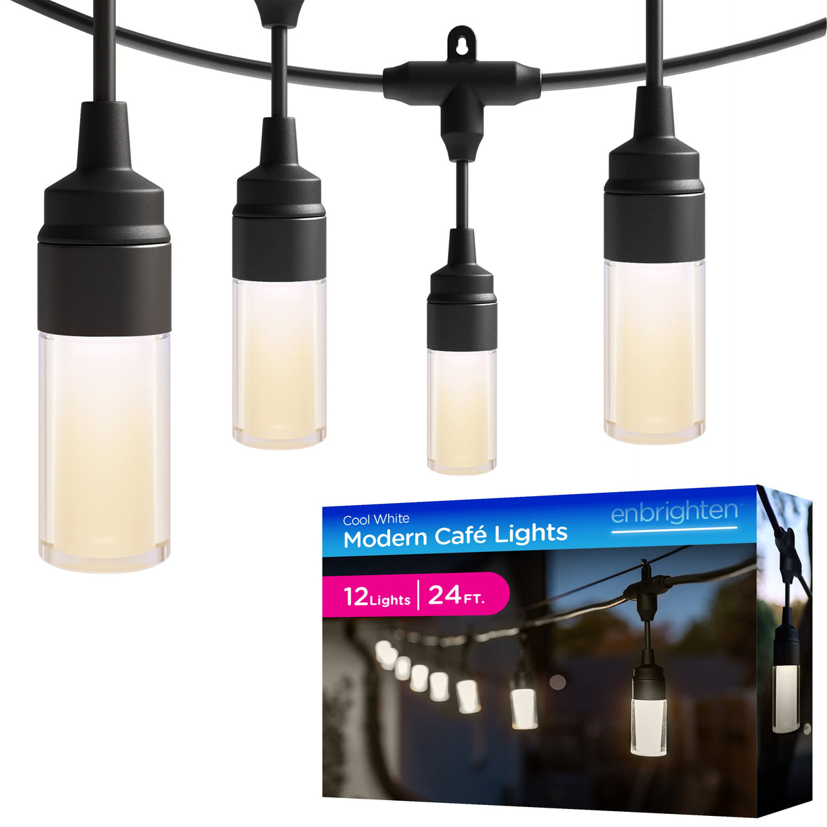 Enbrighten Modern Cafe White Only