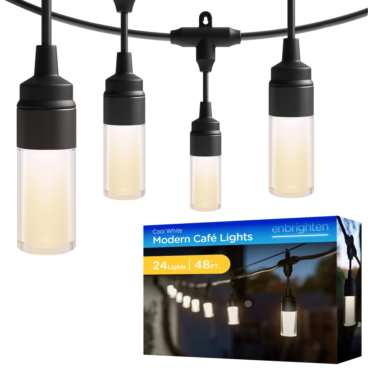 Enbrighten Modern Cafe White Only