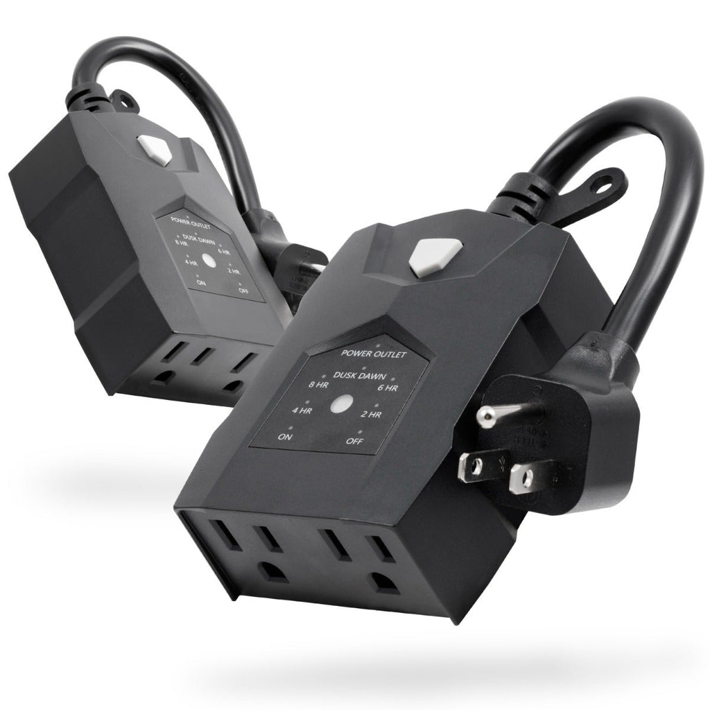 UltraPro 2-Outlet Outdoor Digital Countdown Timer, 2 Pack