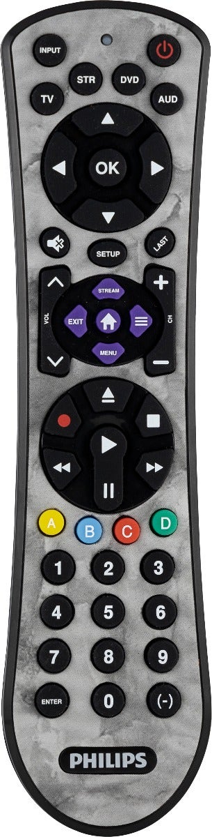 Philips 4-Device Soft Touch Universal Remote, Marble