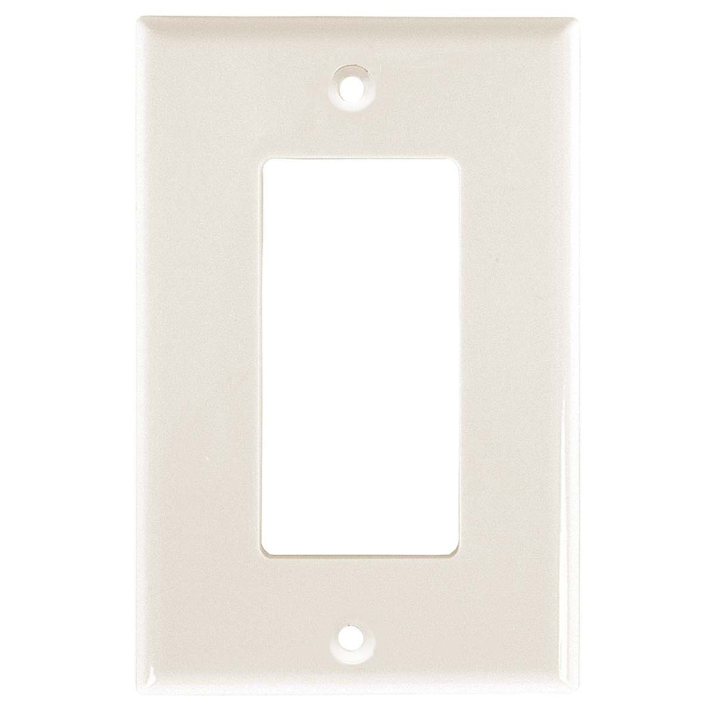 Power Gear Single Rocker Switch Oversized Wall Plate, Light Almond