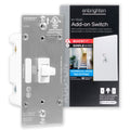 Enbrighten Add-On Toggle Switch with QuickFit and SimpleWire, White