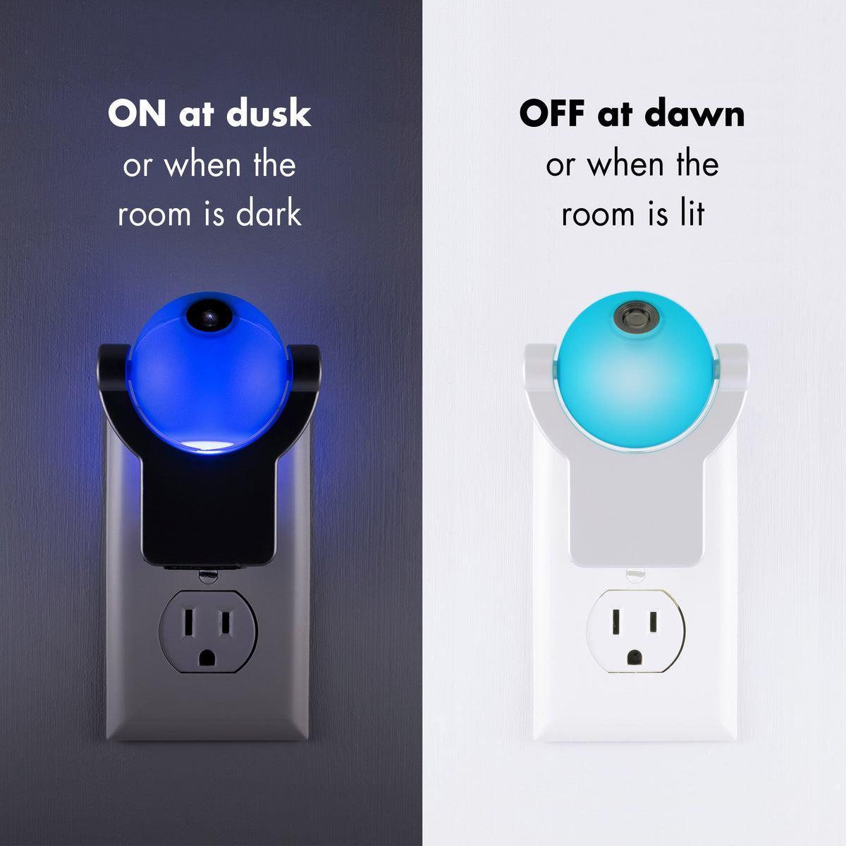 Projectables Solar System Light Sensing LED Night Light, Blue