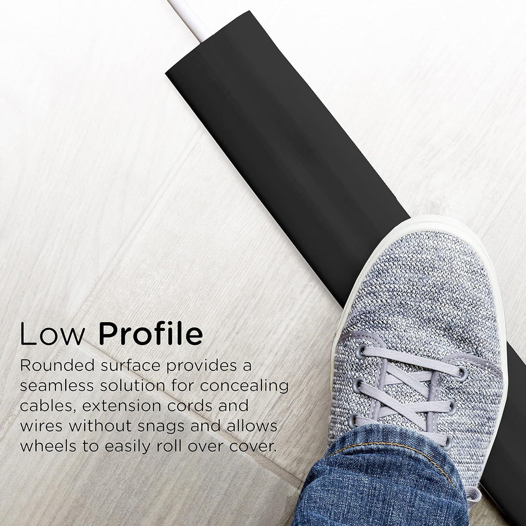 Cordinate Cable Management Floor Cover, 6ft., Black