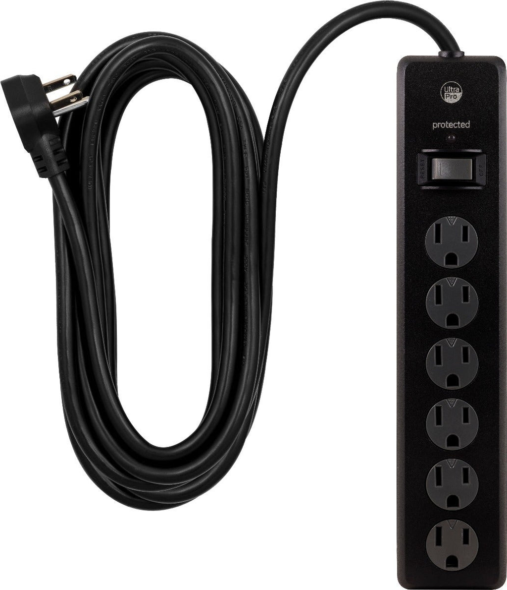GE UltraPro 6-Outlet 20ft. Surge Protector, Black