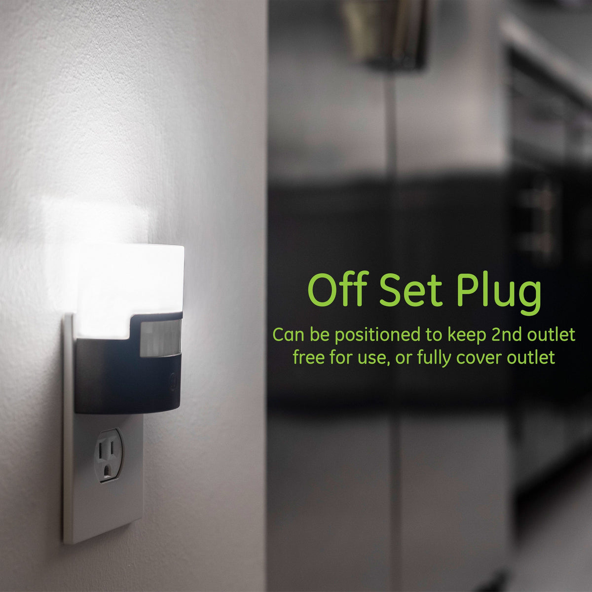 GE UltraBrite Motion Activated LED Night Light, Bronze