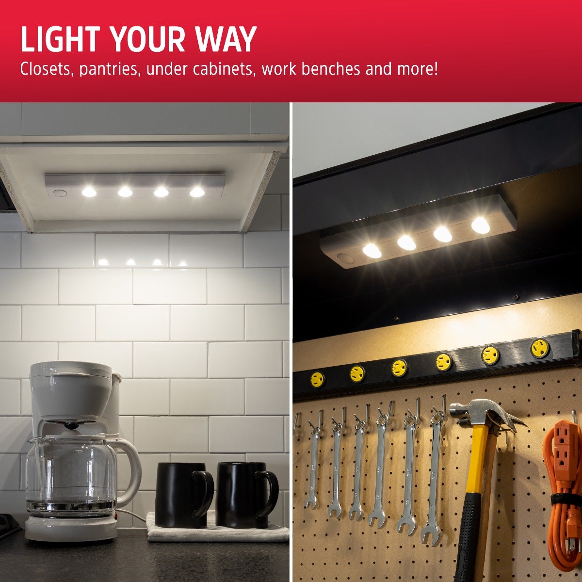 Energizer 12in. Battery Operated LED Light Bar, White