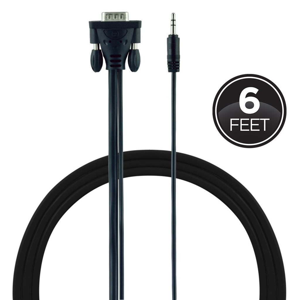 GE 6ft. VGA/SVGA Cable, Black