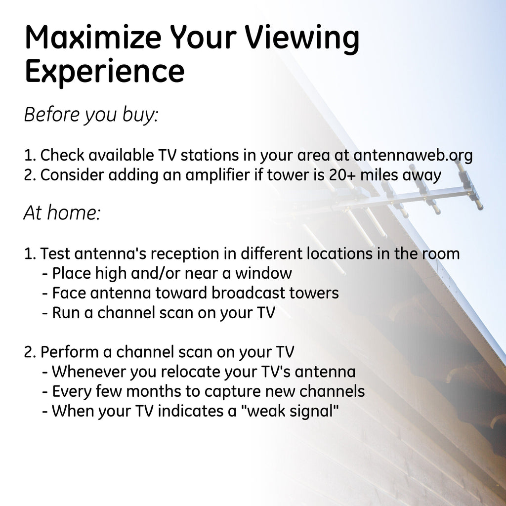 GE Outdoor Yagi HD Antenna