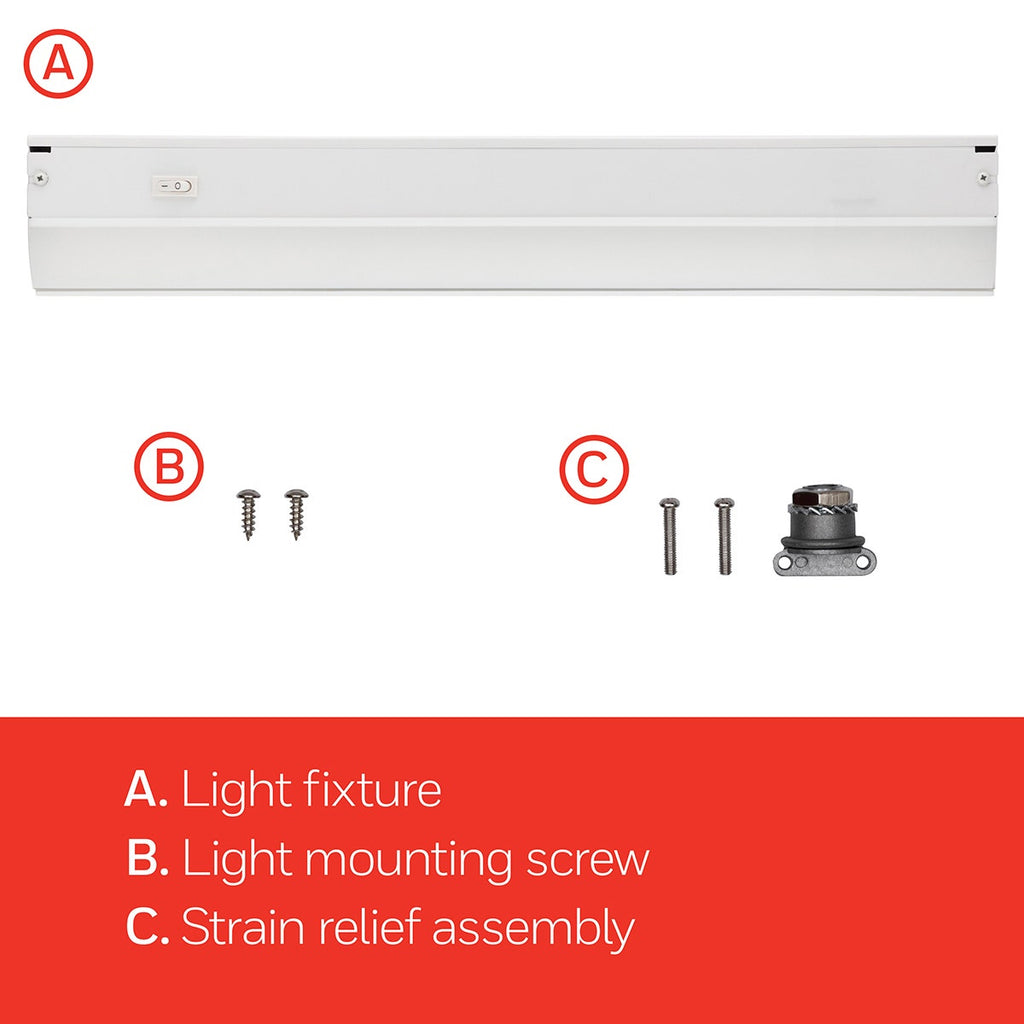 UltraPro 24in. On/Off Direct Wire LED Light Fixture
