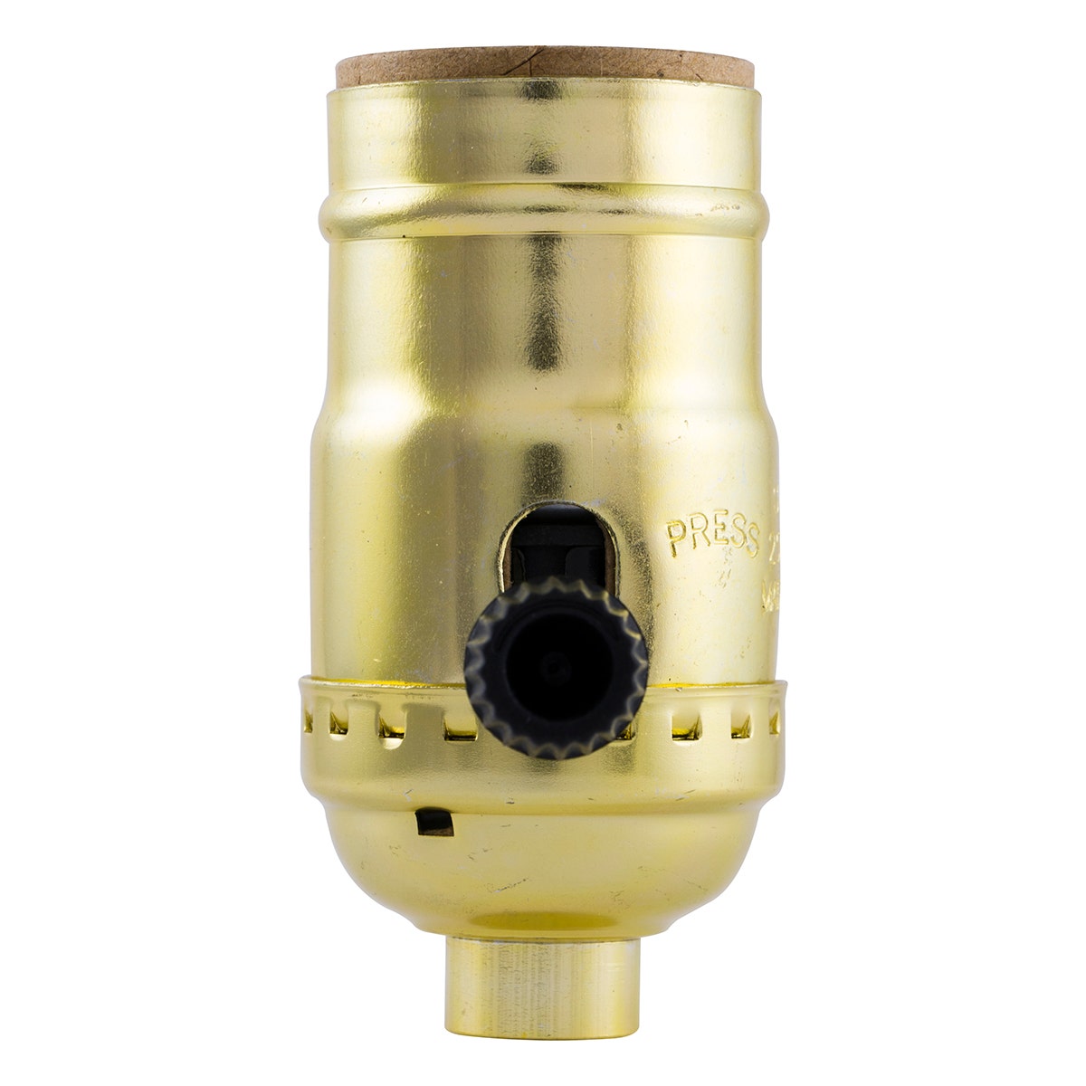 Power Gear 3-Way Lamp Socket, Brass, 2 Pack