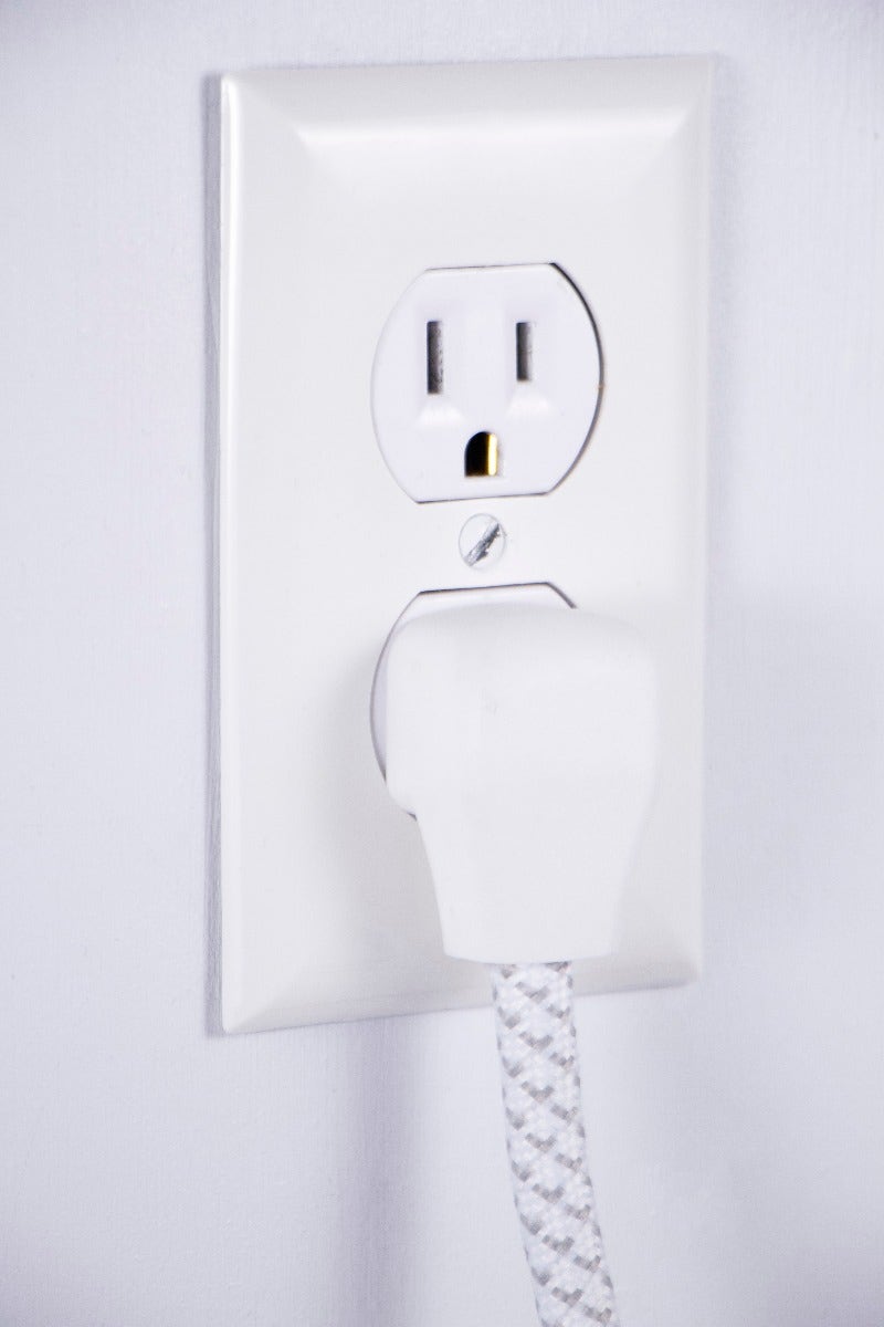 Philips 3-Outlet 3-USB 6ft. Surge Protector with Braided Cord, White